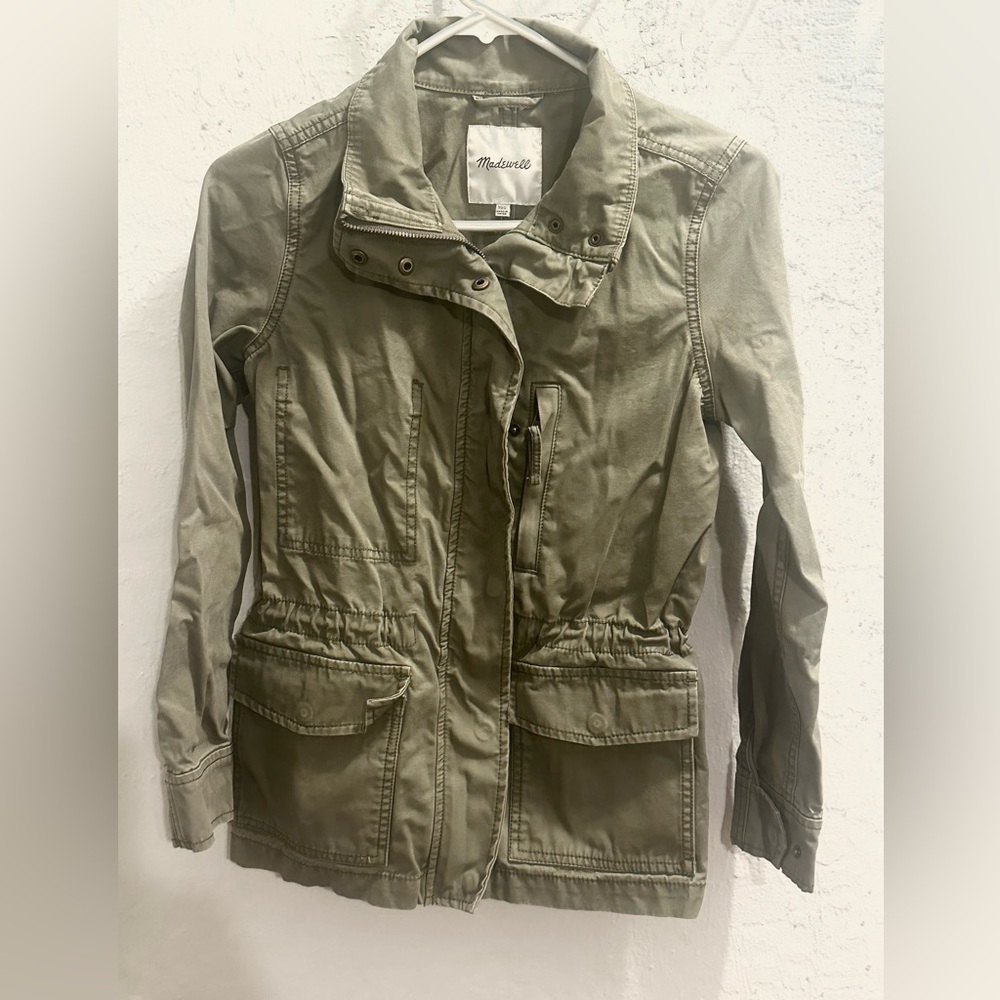 Madewell Women's Olive Green Utility Jacket - XXS 🫒 - Picture 6 of 10